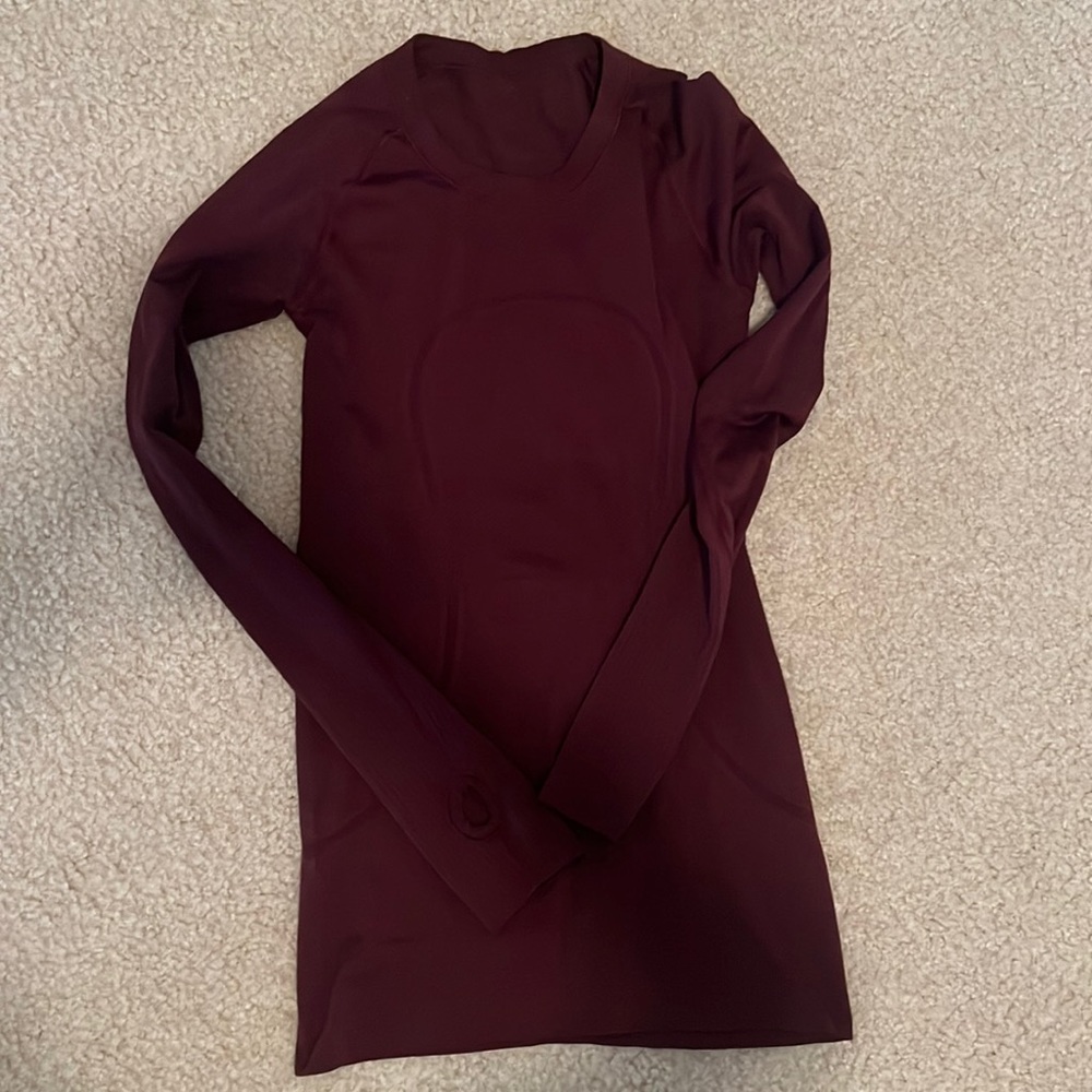 Lululemon swiftly tech long sleeve - maroon